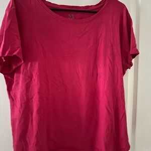 New York & Company Vibrant Pink Short Sleeve Top